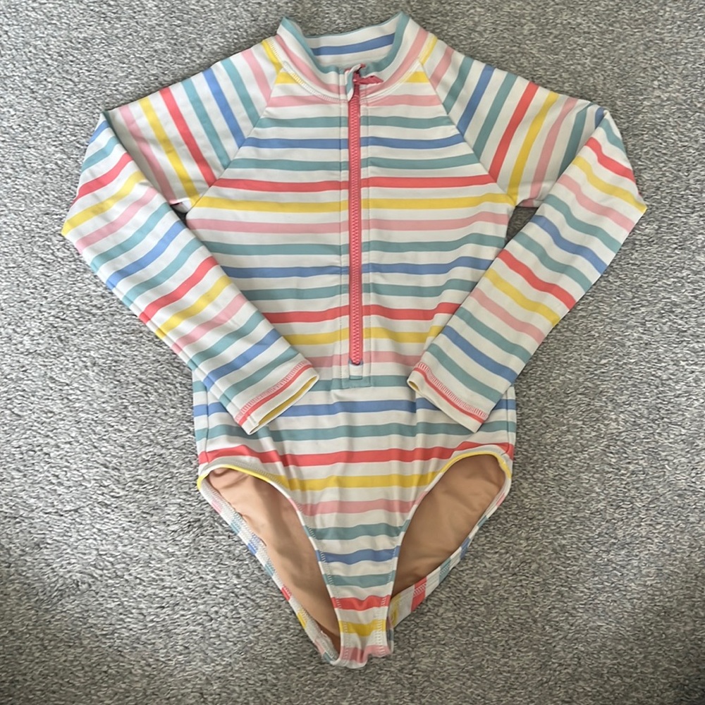 Girls J-Crew rash guard Size 4-5